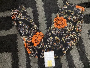 Nuevo con etiquetas Leggings Lularoe OS Negro Naranja Disney Rosa Azteca Sombra Unicornio Floral Falso - Imagen 1 de 6
