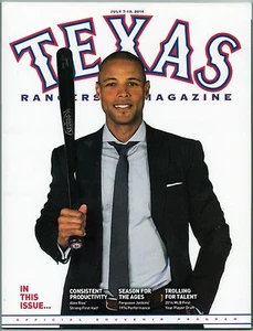 2014 Texas Rangers Program Alex Rios Volume 43 No. 7 - Picture 1 of 1