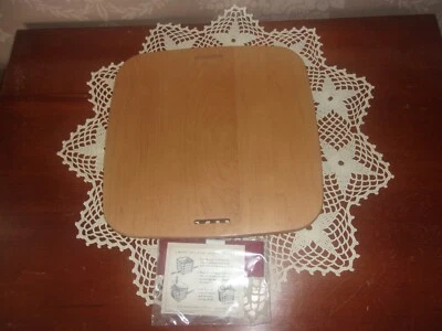 Longaberger Large Sweetest Gift Basket WoodCrafts Lid - Warm Brown Stain - New - Image 1 of 2