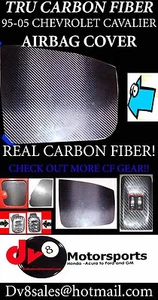 REAL CARBON FIBER AIR BAG OVERLAY JBODY  Cavalier 95-05 >custom< 05 04 03 02 01 - Picture 1 of 1