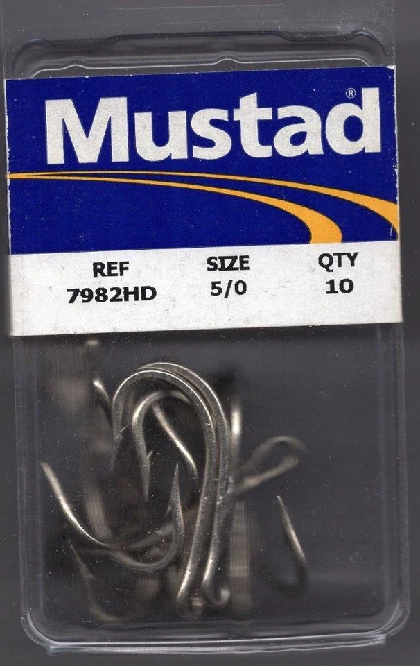 10 GANCHOS ATÚN MOSTAD 5/0 DOBLE ESTAÑADO # 7982HD ATÚN MARLIN WAHOO Foto 1 de 1