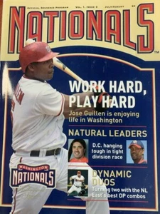 2005 WASHINGTON NATIONALS YEARBOOK MLB INAUGURAL SEASON VOLUME 1 ISSUE 3 NATS - Picture 1 of 1