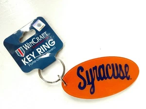 Syracuse Orangemen Official NCAA Key Ring Acrylic by Wincraft with Mirror Back - Picture 1 of 2