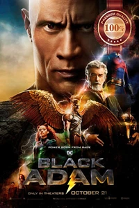 BLACK ADAM 2022 DC ORIGINAL OFFICIAL CINEMA MOVIE PRINT PREMIUM POSTER - Picture 1 of 6