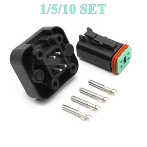 6 Pin Deutsch DT15/06 Male&Female PCB Panel Connector Kit DT15-6PB/DT06-6S-E004 - Picture 1 of 5