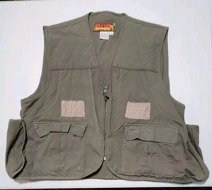 AVID OUTDOOR Hunting Vest Green Ammo Pockets zip Back Size 2XL 50-52 - Picture 1 of 9