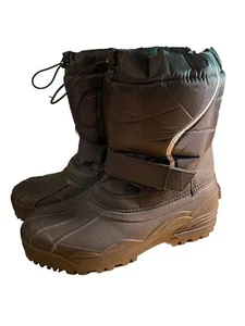 George Snow Boots Insulated Black Size 10 Mens New - Picture 1 of 3