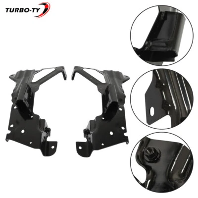 Soporte lateral interior parachoques delantero apto para Chevrolet Silverado 1500 2016-2018 2 piezas Foto 1 de 4