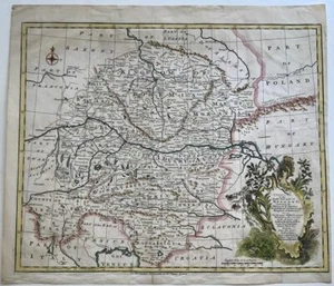 1730c GERMANY Bavaria, Salzburg, Bohemia - 44 cm map with cartouche - Picture 1 of 7