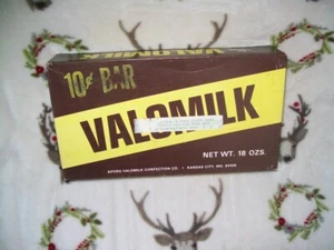 Rare Early Valomilk 10 Cent Candy Bar Box Store Advertising 1960's - Picture 1 of 8