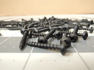 (100) #6 x 1" Phillips Pan Head Wood Screws / Sheet Metal - Steel - Black Oxide - Picture 1 of 10