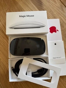  Apple Magic Mouse 2 Schwarz - Black Multi-Touch Oberfläche A1657 🖱️ - Bild 1 von 4