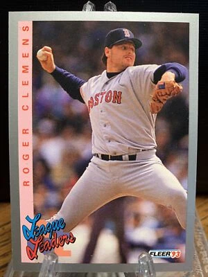 Roger Clemens - 1993 Fleer Trading Card #348 - Red Sox League Leader  - Image 1 of 2