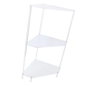 Table 3 Tier Triangular Acrylic Corner Side Table Small Corner Side Table B TU - Picture 1 of 12