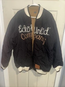 Cappotto imbottito reversibile Ecko Unlimited vintage (RARO) anni 90 taglia XL Y2K - Foto 1 di 13