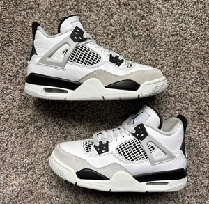 Nike Air Jordan 4 Military Black Size 3.5 Youth (Size 5 Women's) - Picture 1 of 8