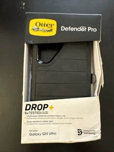 OtterBox Defender Pro Series Hülle und Holster für Samsung Galaxy S24 Ultra|Schwarz - Bild 1 von 3