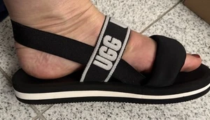 UGG Gr. 41 Urlaub Sommer TOP 27,7 cm Schwarz Weiß - Bild 1 von 5