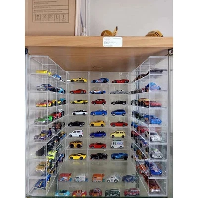 1:64 Scale Display Rack for Hot Wheels Fits IKEA Detolf Cabinet Shelf Stand - Image 1 of 4