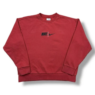 Vintage Y2K Nike Spell Out Center Swoosh Sweatshirt Crewneck Size XL USA Made - Image 1 of 4