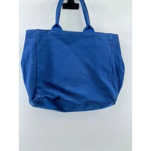 Bolso de hombro grande de lona de algodón azul real UNIQLO:C para mujer talla OS - Imagen 1 de 11