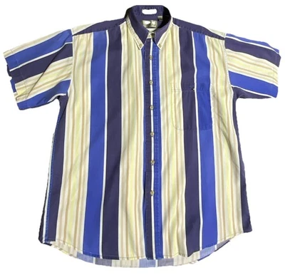 Camisa de manga corta Bill Blass mediana de algodón de fibra natural Foto 1 de 4