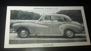 1953 DAIMLER Saloon Orig Cereal Trading Card - Imagen 1 de 2