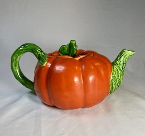 Vintage Kürbis Teekanne Maruhon Ware? Japan Herbst Herbst Thanksgiving Wohndeko - Bild 1 von 10