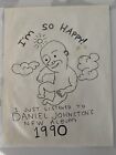 Daniel Johnston  Original art Marker On Paper. “I’m So Happy” 1990 Album
