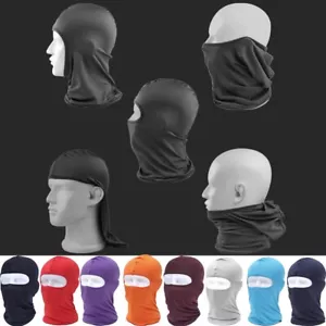 Maschera Viso Balaclava Uomo Donna Protezione UV per Sci Moto Corsa Cappuccio Solare - Foto 1 di 30