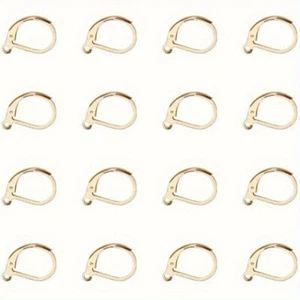 1Box 30pcs 304 Stainless Steel Lever Back Hoop Earrings Findings for Jewelry - Picture 1 of 7