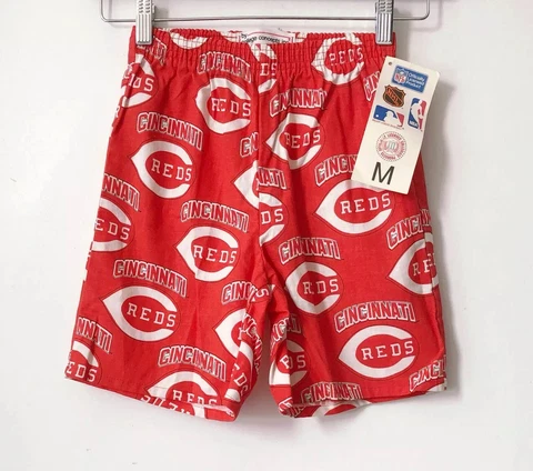 vintage cincinnati reds shorts college concepts boys size medium 10-12 NWT 90s Cover