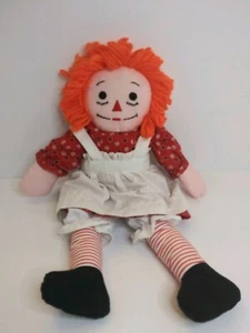 Raggedy Ann Doll 20" Plush Red Dress Novelty Collective Toy Decorative Vintage - Picture 1 of 8