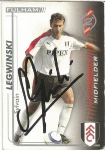 SYLVAIN LEGWINSKI SIGNED FULHAM 2005/2006 SHOOT OUT TRADING CARD+COA - Picture 1 of 1