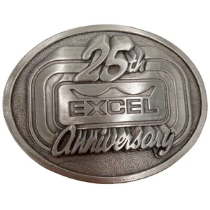 Hebilla de cinturón de cortacésped Hustler Hesston KS 1985 25 aniversario Excel Kansas - Imagen 1 de 8