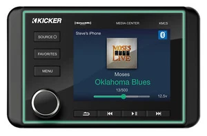 KICKER KMC5 Marine 3" Receiver w/Bluetooth/AM/FM/Sirius Ready/Weather-Band Tuner - Picture 1 of 8