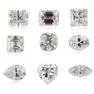0.5-5ct Loose Moissanite D Color VVS1 Real Gem Stone W/GRA Pass Tester Wholesale - Picture 1 of 22