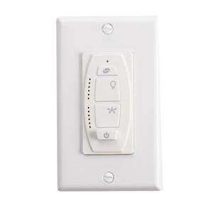 Kichler 6 Speed DC Wall Transmitter, White - 370036WHTR - Picture 1 of 1