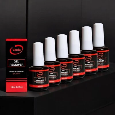 Vanfa 凝胶去甲油胶 0.5 盎司(6 件装) — 第 1/4 张图片