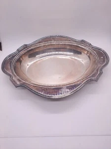 Antik Silber Teller Serviertablett 1904 JG Rockford Silver Plate Co EPGS 9,5X12" - Bild 1 von 5