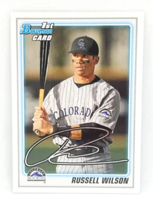 RUSSELL WILSON ~ 2011 BOWMAN DRAFT PICKS & PROSPECTS #BDPP47 ~ 1ST BOWMAN CARD - Picture 1 of 2