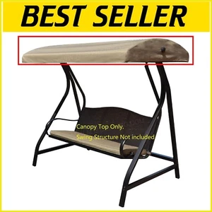 UV-Protected Beige Replacement Canopy for GT Porch Swing - 46.5"d x 77"w - Picture 1 of 9