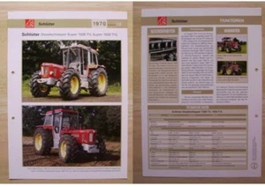 SCHLÜTER Traktor Schlepper Super 1500 TV, Super 1500 TVL 1970 Weltbild - Bild 1 von 1