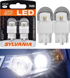 Sylvania ZEVO LED Light 7440 White 6000K Two Bulbs Front Turn Signal Replace OE - Bild 1 von 12