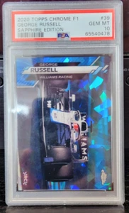 2020 Topps Chrome Sapphire #39 George Russell RC PSA 10 - Picture 1 of 2