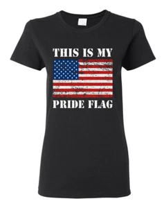 This is My Pride Damen-T-Shirt amerikanische Flagge Grafik - Bild 1 von 7