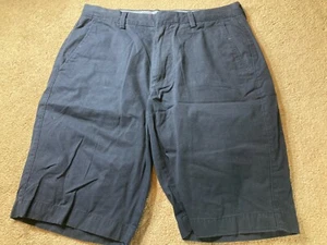 J.CREW Mens Size 31 Shorts Blue Casual Bermuda Cotton Knit Flat Front - Picture 1 of 11