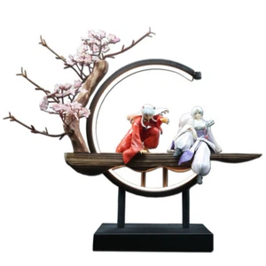 Anime Inuyasha Sesshōmaru Statue Usb Led Light Pvc Figure Model Toy Stand Gift - Picture 1 of 15