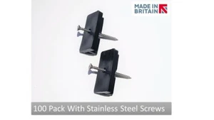 100- Composite Terrassenclips versteckte Befestigungsverschlüsse mit Edelstahlschrauben - Bild 1 von 7