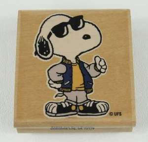 Stampabilities Joe Cool Snoopy Rubber Stamp Peanuts F1078 Peanuts 2001 - Picture 1 of 6